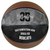 Schwarz-Grau-Team färbt Sportsaison-Sake Basketball (Vorderseite)