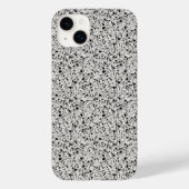 Schwarz-Grau Terrazzo Gemustert Case-Mate iPhone Hülle (Rückseite)