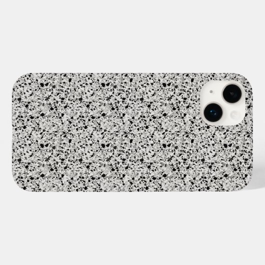 Schwarz-Grau Terrazzo Gemustert Case-Mate iPhone Hülle (Rückseite (Horizontal))