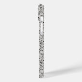 Schwarz-Grau Terrazzo Gemustert Case-Mate iPhone Hülle (Rückseite / Links)