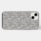 Schwarz-Grau Terrazzo Gemustert iPhone Hülle (Rückseite (Horizontal))