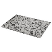 Schwarz-Grau Terrazzo Gemustert Schneidebrett (Ecke)