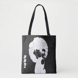 Schwarz, Grau und cool Afro Tasche