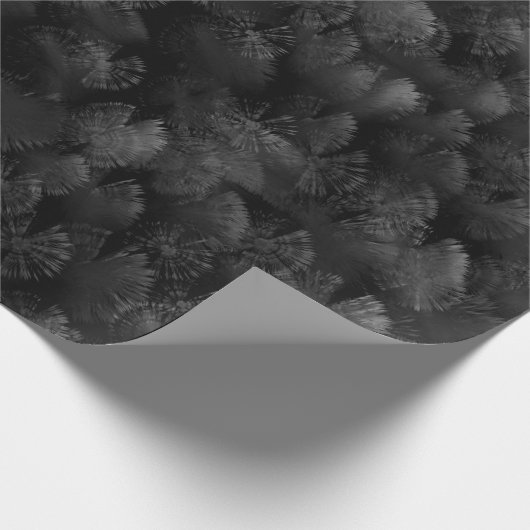 Schwarz-Grau und farbenfrohe Feuerwerke Abstrakt Geschenkpapier (Ecke)