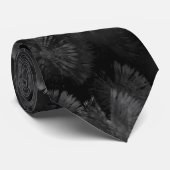 Schwarz-Grau und farbenfrohe Feuerwerke Abstrakt Krawatte (Gerollt)