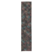 Schwarz-Grau und farbenfrohe Feuerwerke Abstrakt Kurzer Tischläufer (Vorderseite)