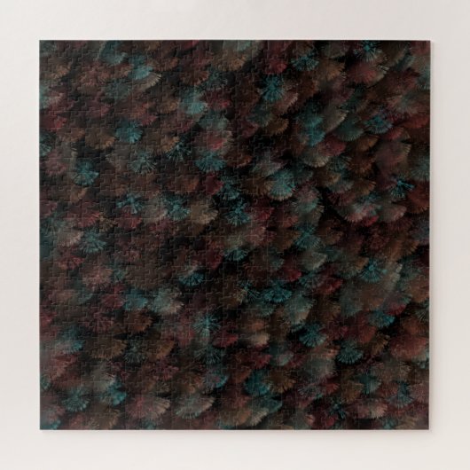 Schwarz-Grau und farbenfrohe Feuerwerke Abstrakt Puzzle (Horizontal)