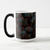 Schwarz-Grau und farbenfrohe Feuerwerke Abstrakt Verwandlungstasse (Links)