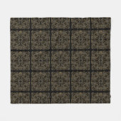 Schwarz, Grau und Gold Fleecedecke (Vorderseite (Horizontal))