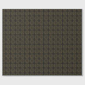 Schwarz, Grau und Gold Geschenkpapier (Flach)