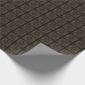 Schwarz, Grau und Gold Geschenkpapier (Ecke)