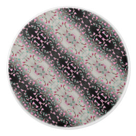 Schwarz-Grau- und Rosa-Designer Keramikknauf