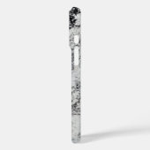 Schwarz, Grau und Weiß Case-Mate iPhone Hülle (Rückseite / Links)