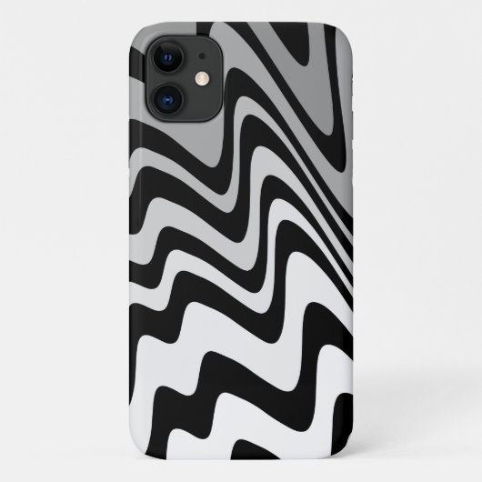 Schwarz, Grau und Weiß Case-Mate iPhone Hülle (Rückseite)