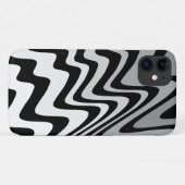 Schwarz, Grau und Weiß Case-Mate iPhone Hülle (Rückseite (Horizontal))