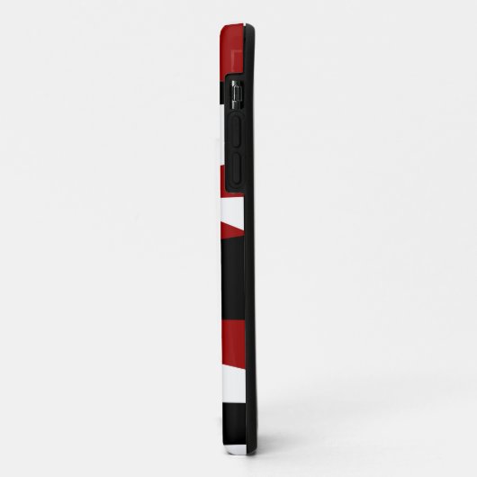 Schwarz, grau und weiß Case-Mate iPhone hülle (Hinten/Links)