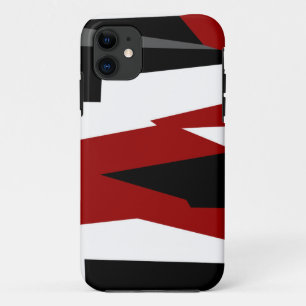 Schwarz, grau und weiß Case-Mate iPhone hülle