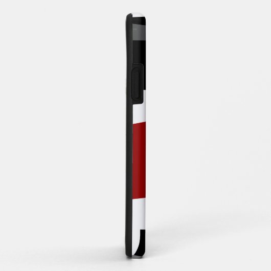 Schwarz, grau und weiß Case-Mate iPhone hülle (Hinten/Rechts)