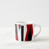 Schwarz, grau und weiß espressotasse (Rechts)