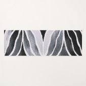 Schwarz-, Grau- und Weißtöne Yogamatte (Vorderseite (Horizontal))