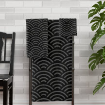 Schwarz-Grau-Wave-Muster japanischer Stil