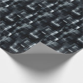 Schwarz/Grau/Weiß Abstrakt Geschenkpapier (Ecke)