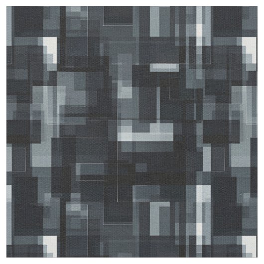 Schwarz/Grau/Weiß Abstrakt Stoff (Nahaufnahme)