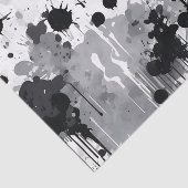 Schwarz-Grau-Weiß-Abstrakte Textur Seidenpapier (Ausschnitt)