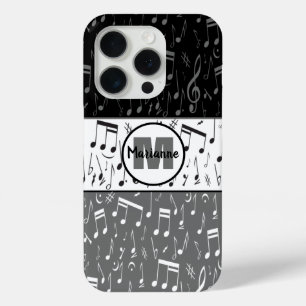 Schwarz-Grau-Weiß-Musiknoten Case-Mate-iPhone Case-Mate iPhone Hülle