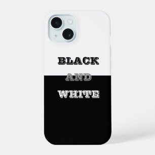 Schwarz Grau Weiß Text Und Einheitliche Farben Des iPhone 15 Hülle