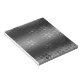 Schwarz, Grau, Weißbuch Notizblock (angewinkelt)