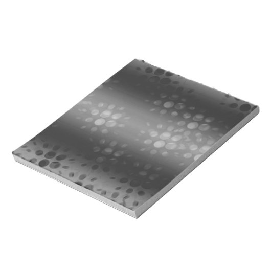 Schwarz, Grau, Weißbuch Notizblock (Rotiert)