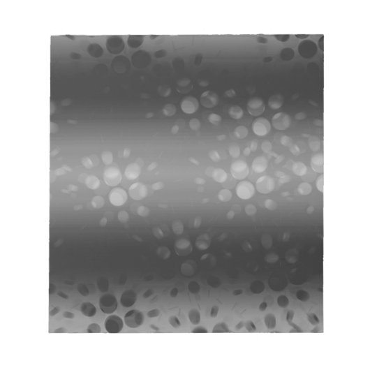 Schwarz, Grau, Weißbuch Notizblock (Vorderseite)