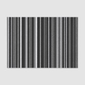 Schwarz, Grau, weißer Strichcodestreifen Seidenpapier (Vorderseite)