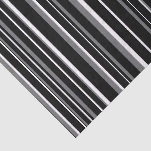 Schwarz, Grau, weißer Strichcodestreifen Seidenpapier (Ausschnitt)