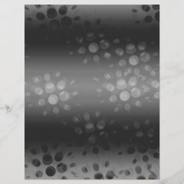 Schwarz, Grau, Weißes gestrichenes Scrapbook (Vorderseite)
