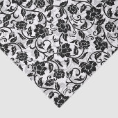 Schwarz-Grau-wirbelnde Blume Seidenpapier (Ausschnitt)