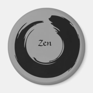 Schwarz/Grau Zen Magnet