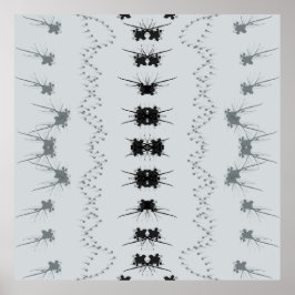 Schwarz-Graue abstrakte Gestaltung Poster