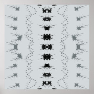 Schwarz-Graue abstrakte Gestaltung Poster