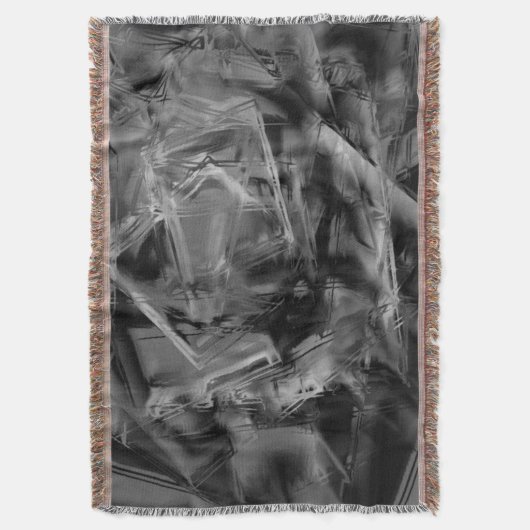 Schwarz-graue Farbquadrate, 'falsche Pinselstriche Decke (Vorderseite Vertikal)