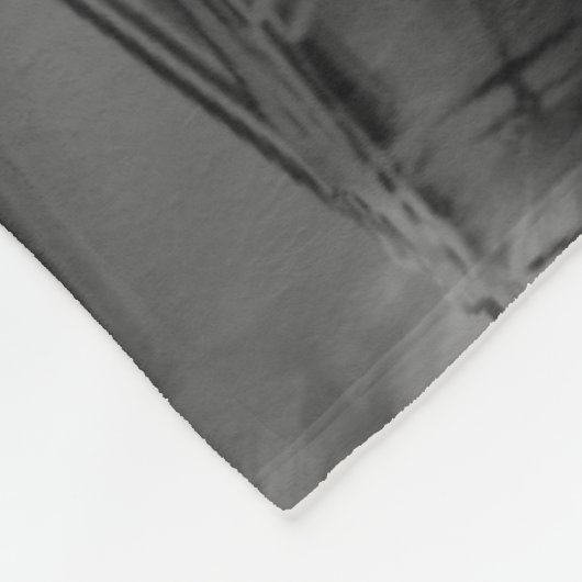 Schwarz-graue Farbquadrate, 'falsche Pinselstriche Fleecedecke (Ecke)