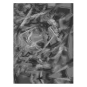 Schwarz-graue Farbquadrate, 'falsche Pinselstriche Tischdecke (Vorderseite)