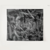 Schwarz-graue Farbquadrate, 'falsche Pinselstriche Wandteppich (Vorderseite (Horizontal))