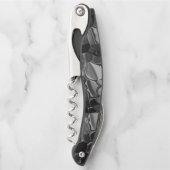 Schwarz-Graue Halbkreise Kellnermesser (Vorderseite)