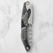 Schwarz-Graue Halbkreise Kellnermesser (Rückseite)