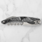 Schwarz-Graue Halbkreise Kellnermesser (Rückseite)