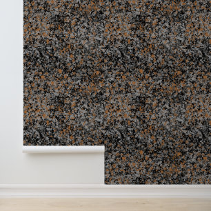 Schwarz-Graue Kupfer Textur Granit Tapete