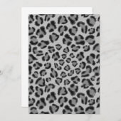 Schwarz-Graue Leopardenmuster, Geparden Ankündigung (Vorne/Hinten)