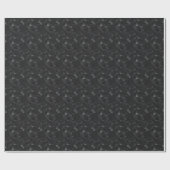 Schwarz & Graue Quadrate Geschenkpapier (Flach)